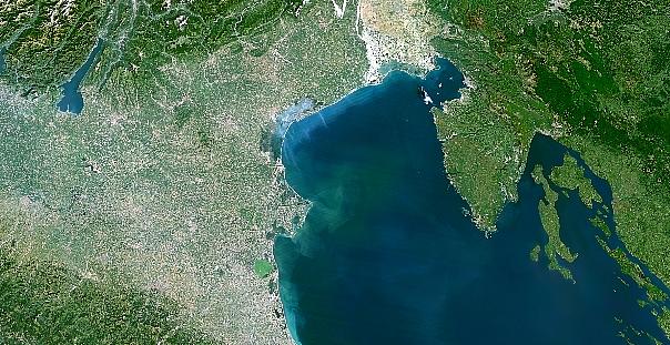 Weltraumansicht des Veneto - link zu Details