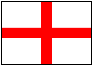 St. Georgs Kreuz - Englands Flagge