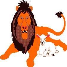 Löwe mit Schaf -> mehr über (Wappen-)Löwen