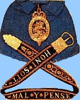 Moust Noble Order of the Garter; «Honi soit qui mal y pense»