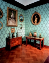 Blaues Schreibzimmer des Biotischen beim Grünen Salon